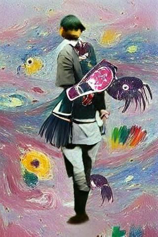 Abstract Transformation in Retrofuturist Style