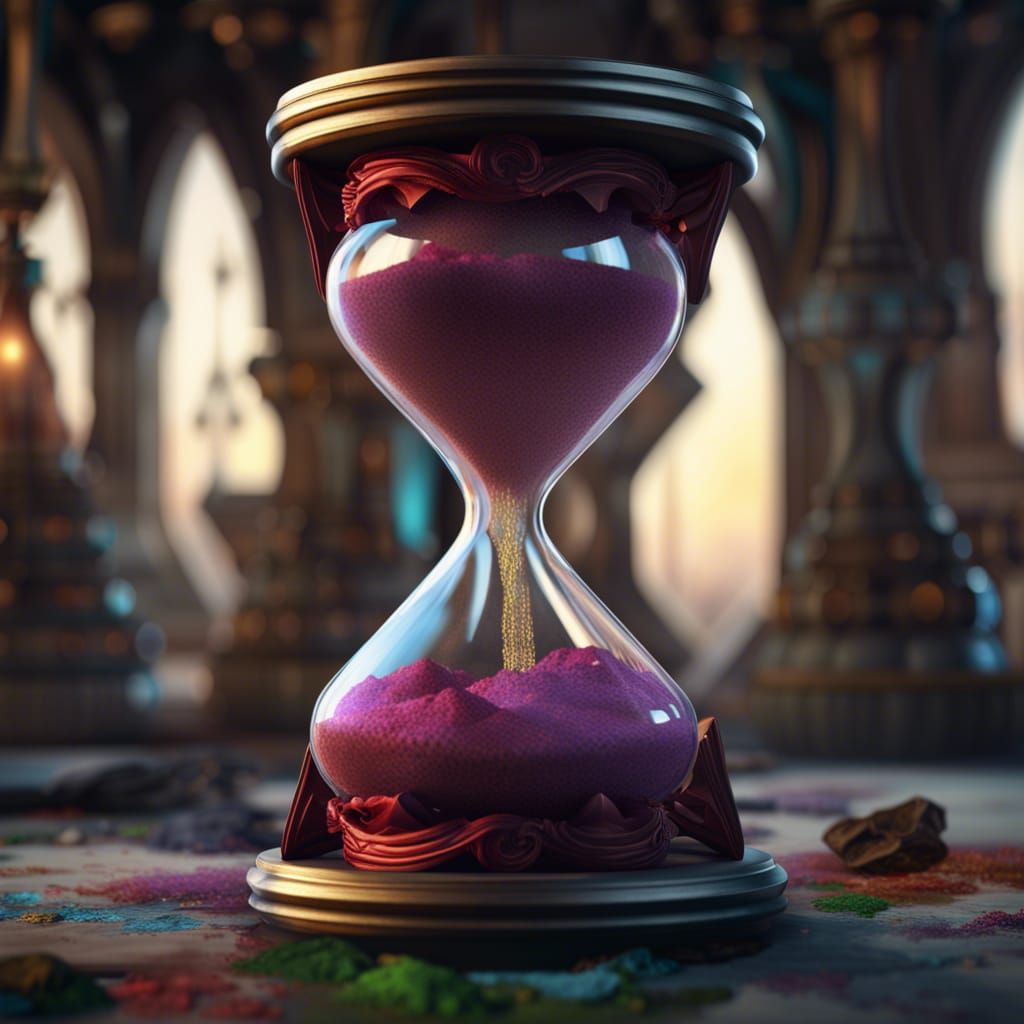 Fantastical Hourglass Bowtie in Detailed Matte Painting