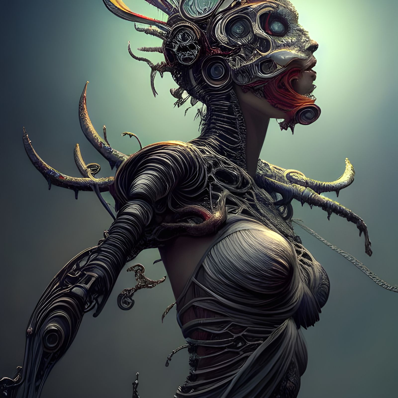 Intricate Statues Bound by Events with Fractal Edges