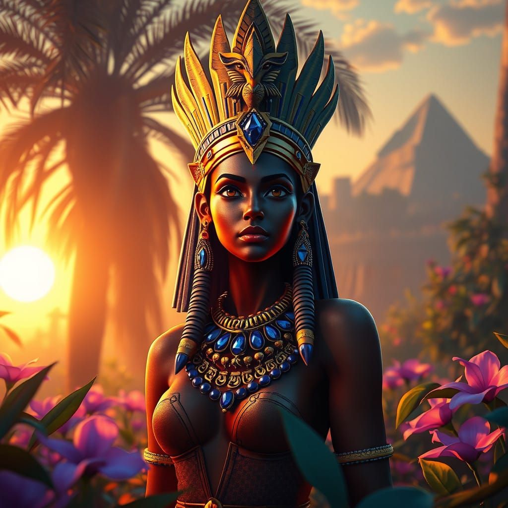 Golden Goddess of the Dreamlike Oasis