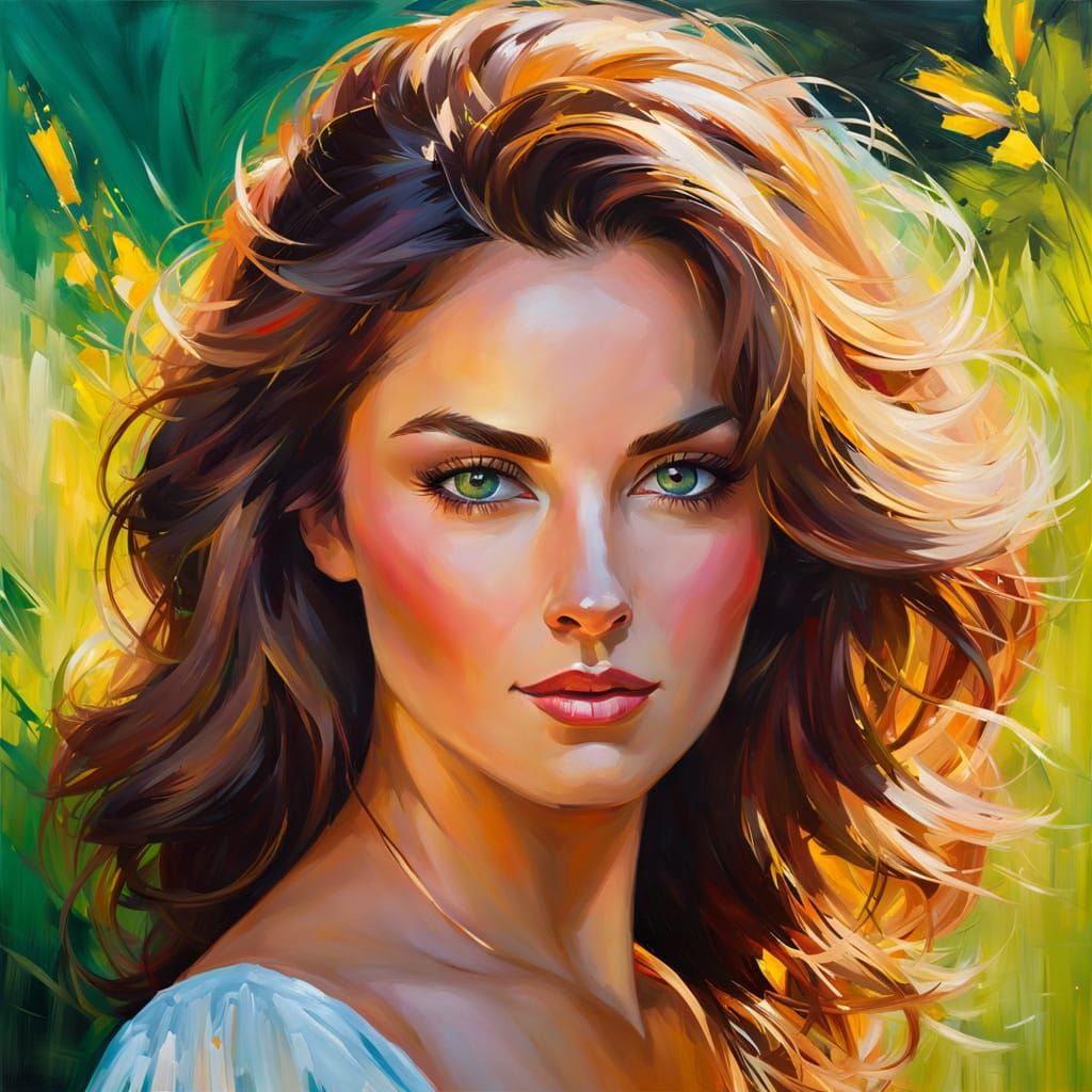 Confident Aunt Cass Portrait in Warm Golden Light