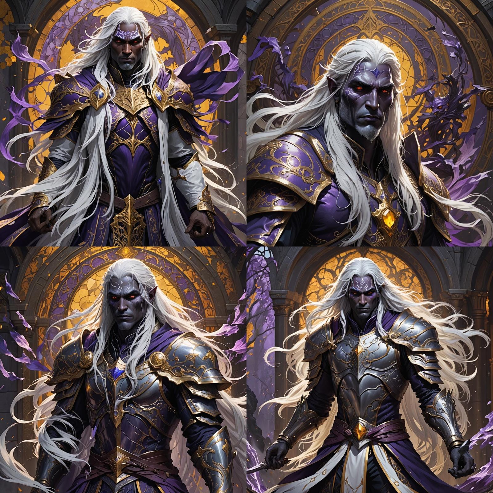 Drow Paladin Concept Art in 8k Resolution