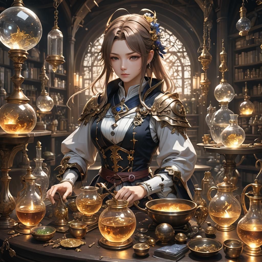 Detailed 3D Anime Art Inspired by Genshin Impact