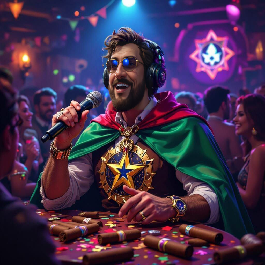 Italian Streamer Celebrates in High Definition