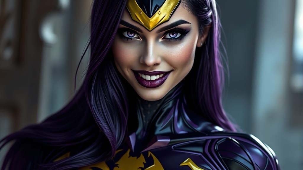 Surreal Dark Fantasy Goddess Emerges from Venom Bond in Late...