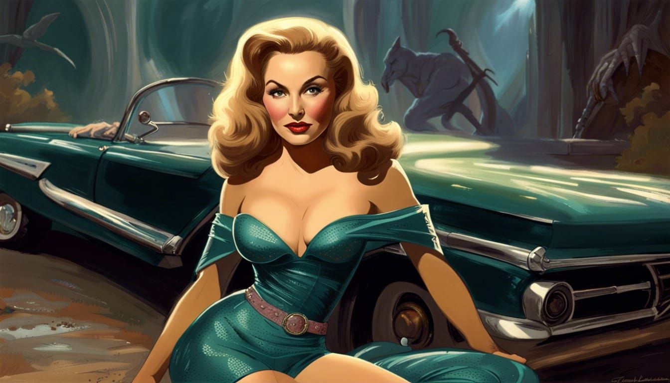 Glamorous Portrait in Dark Fantasy Style