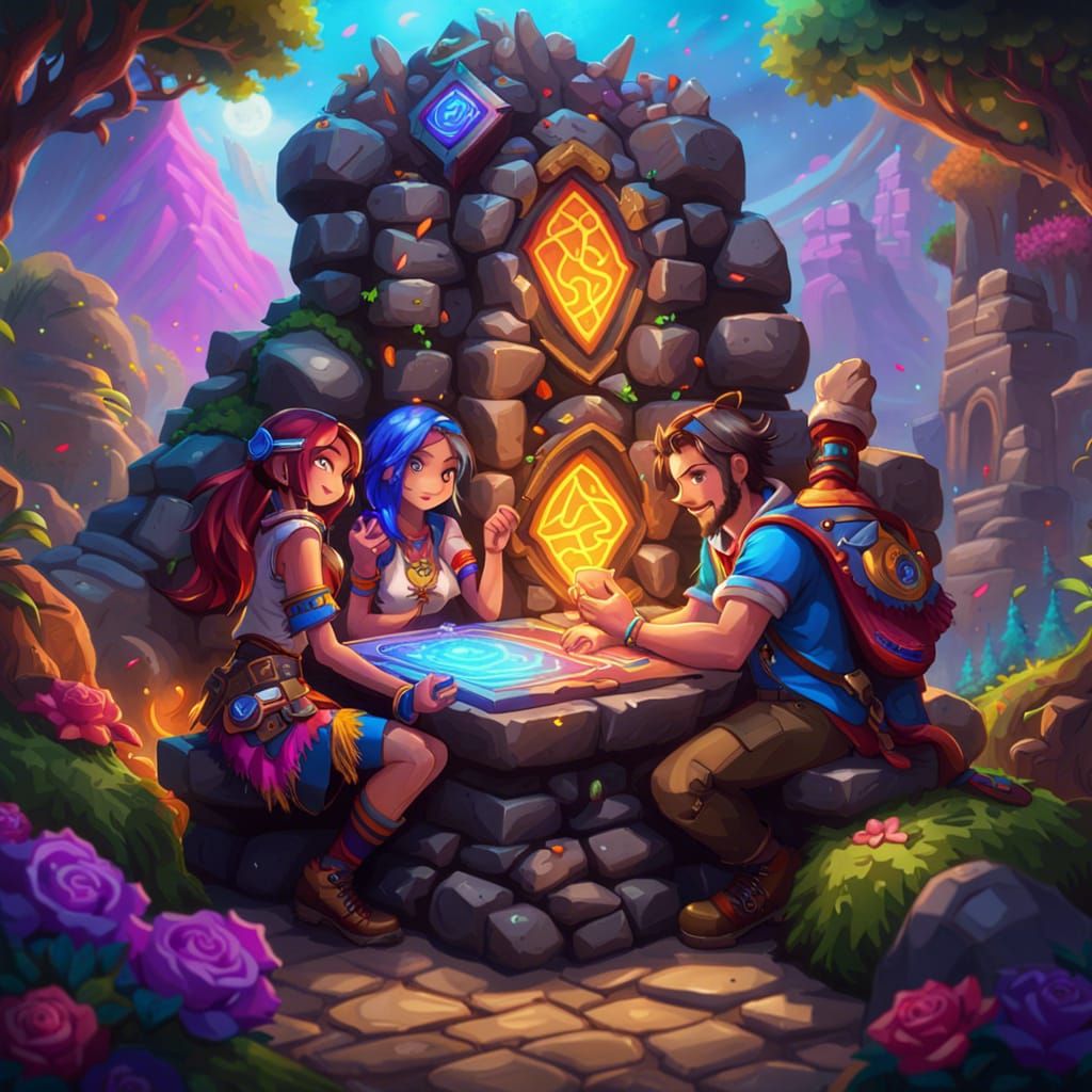 Monument to Friendship in Lisa Frank Style