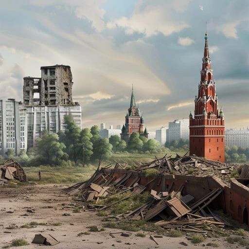 Post-apocalyptic destruction of Moscow