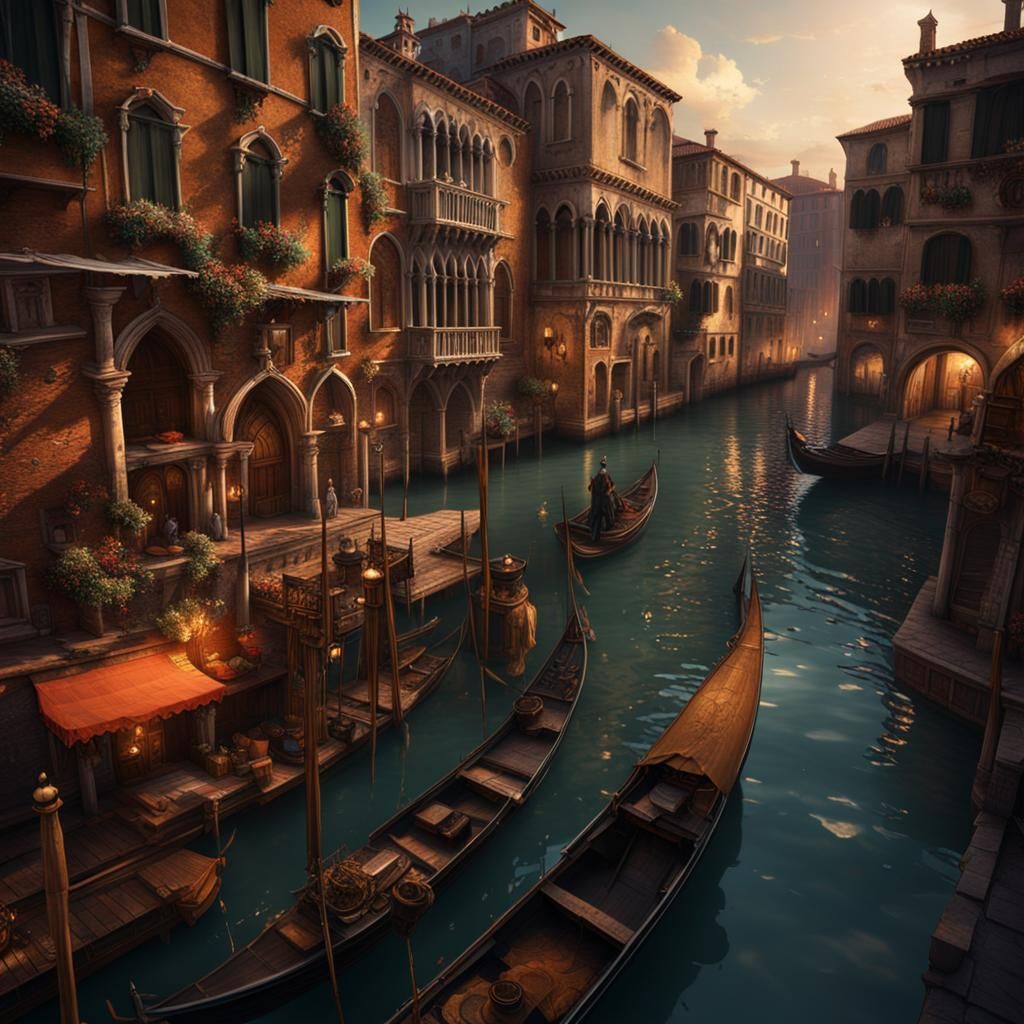 Venice as Detailed Matte Painting