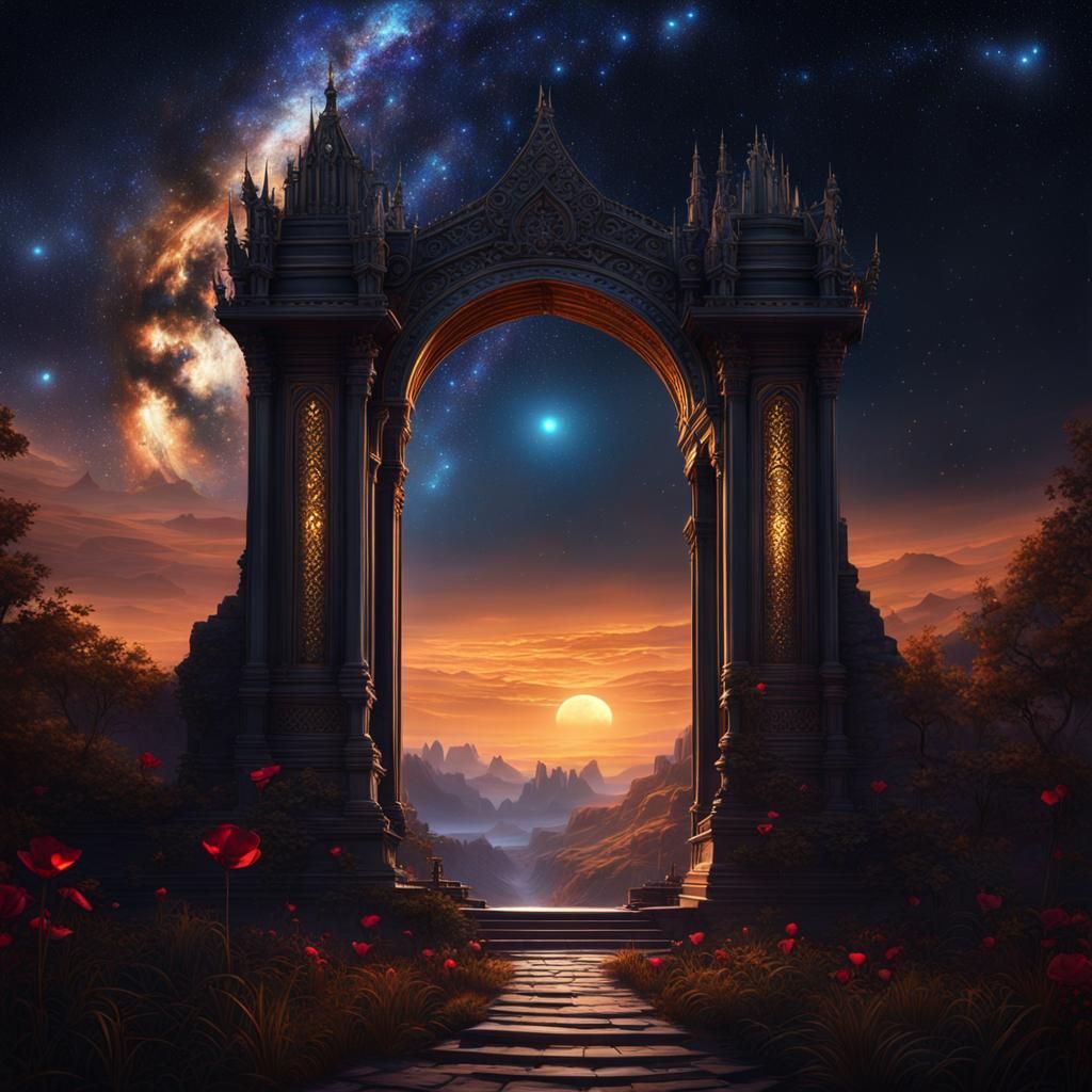 Stars in Darkness at the Great Gate