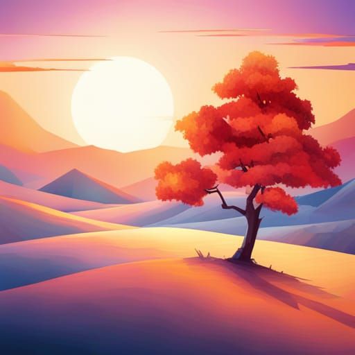 Detailed Origami Tree Papercraft Sculpture