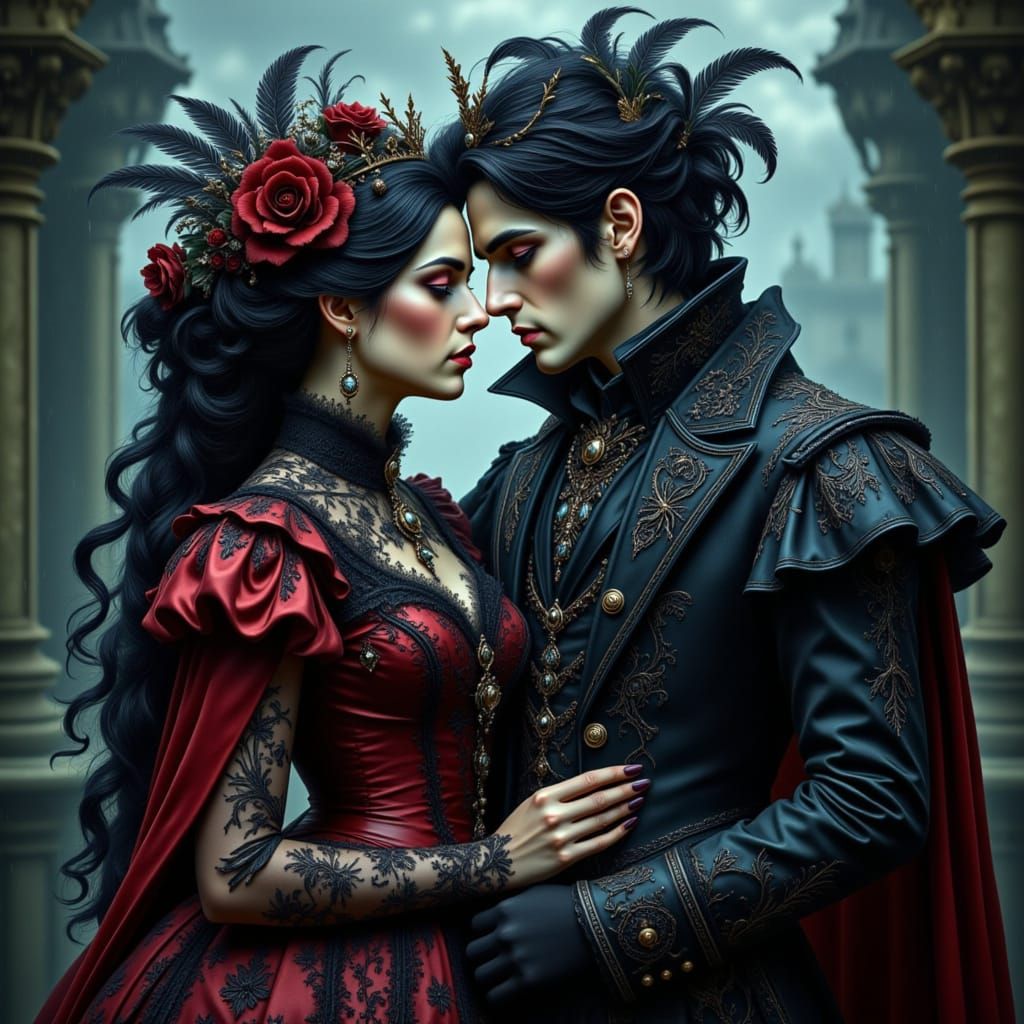 Queen of Hearts and King of Loss in Rain