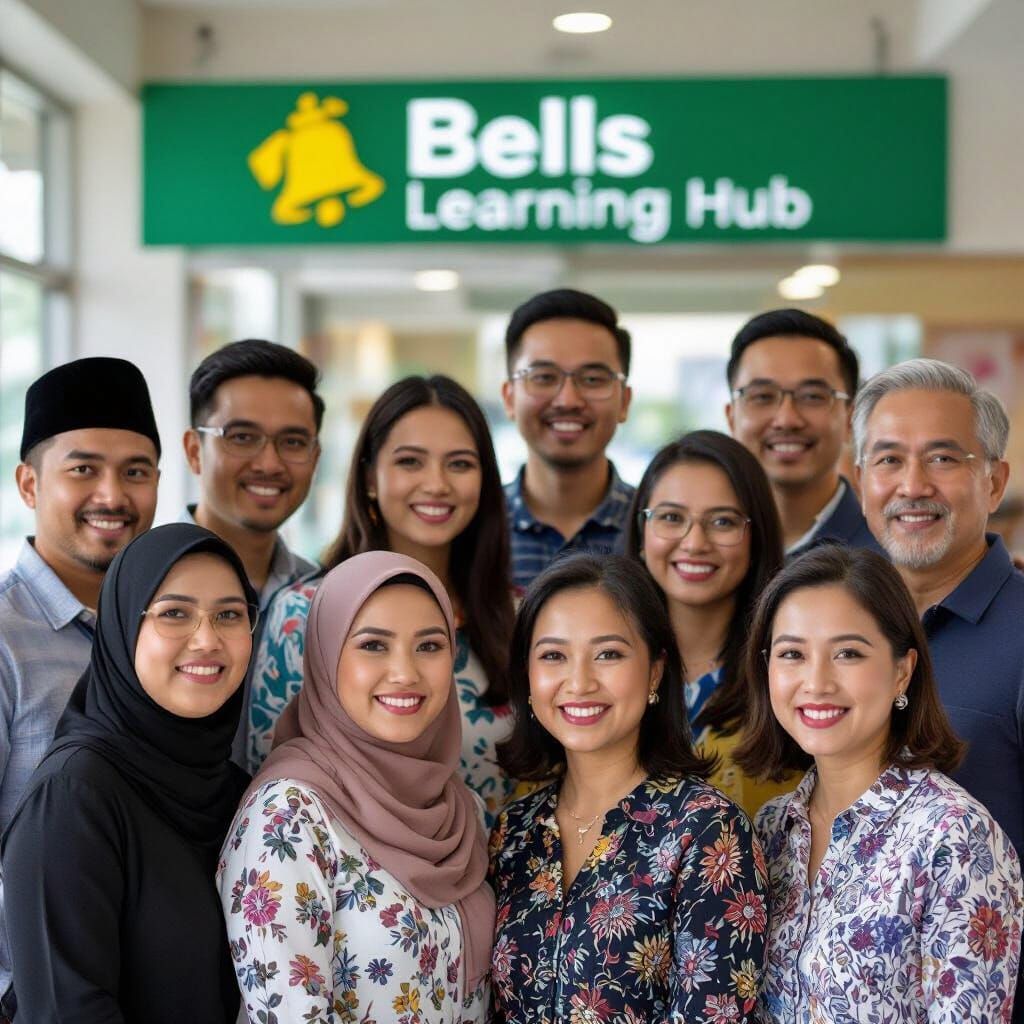 Diverse Group of Adults Smiling at Bells Learning Hub