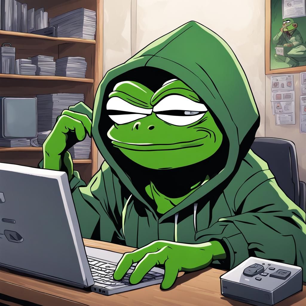 Pepe the Frog: Mad Gang Leader in Anime Style