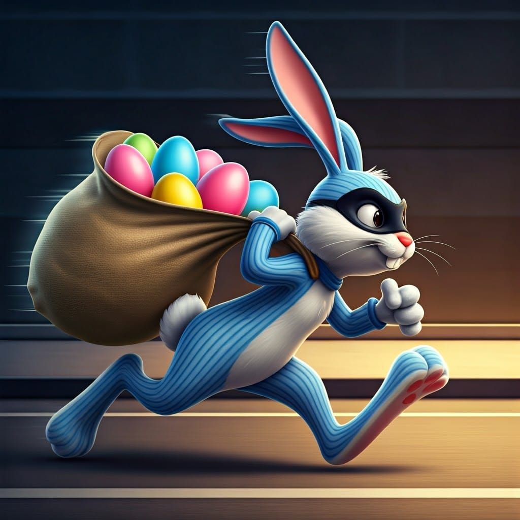 Easter Egg Robber Bunny ...