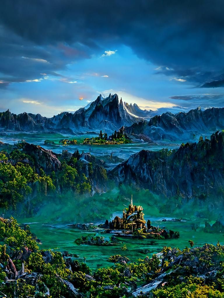 Majestic DND Vista Landscape Painting