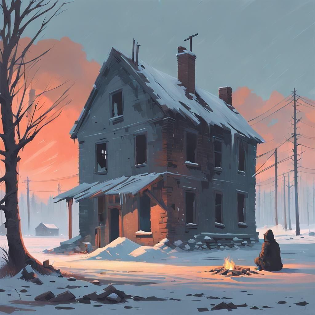 Frozen Ruins and a Flickering Flame