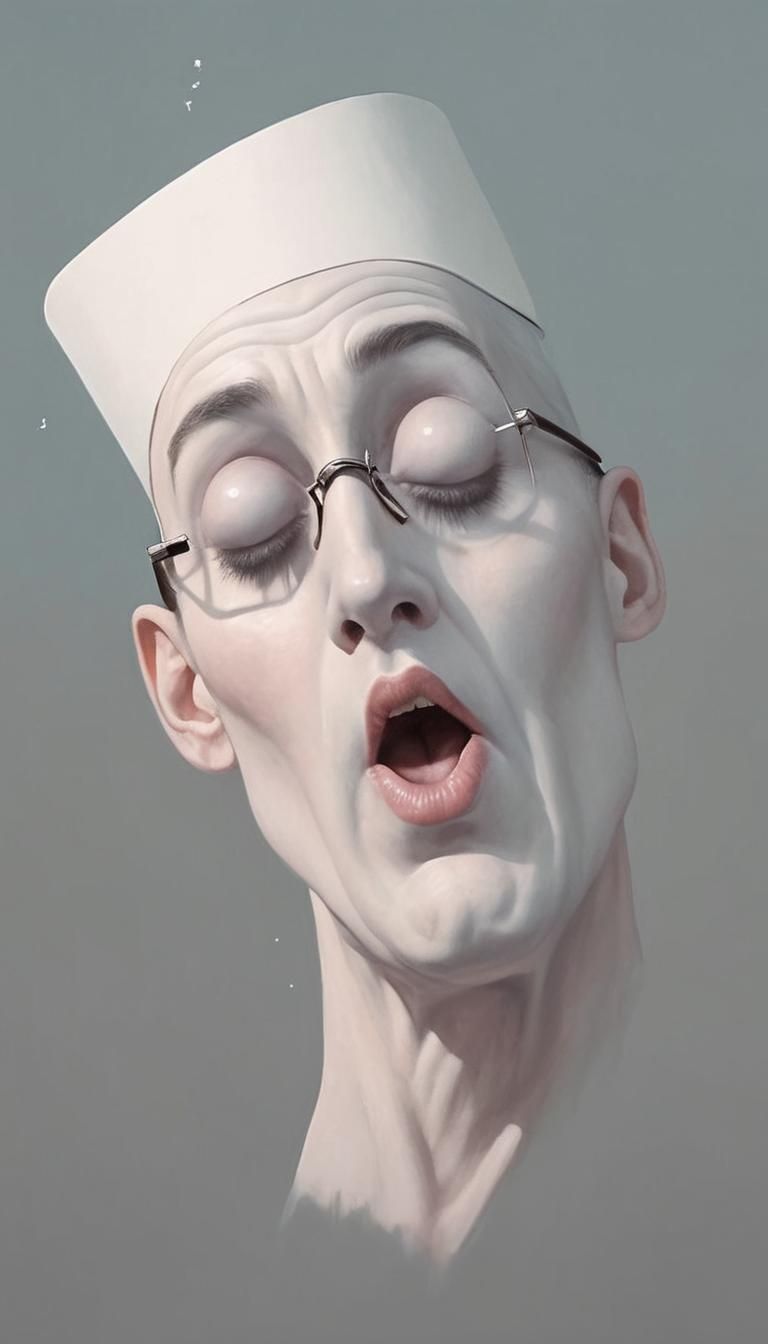 Surreal Gothic Singing Lesson in Photorealistic Style