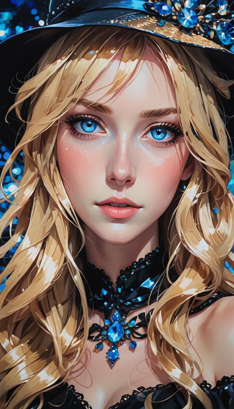 Anime Woman Portrait in Fauvist Style