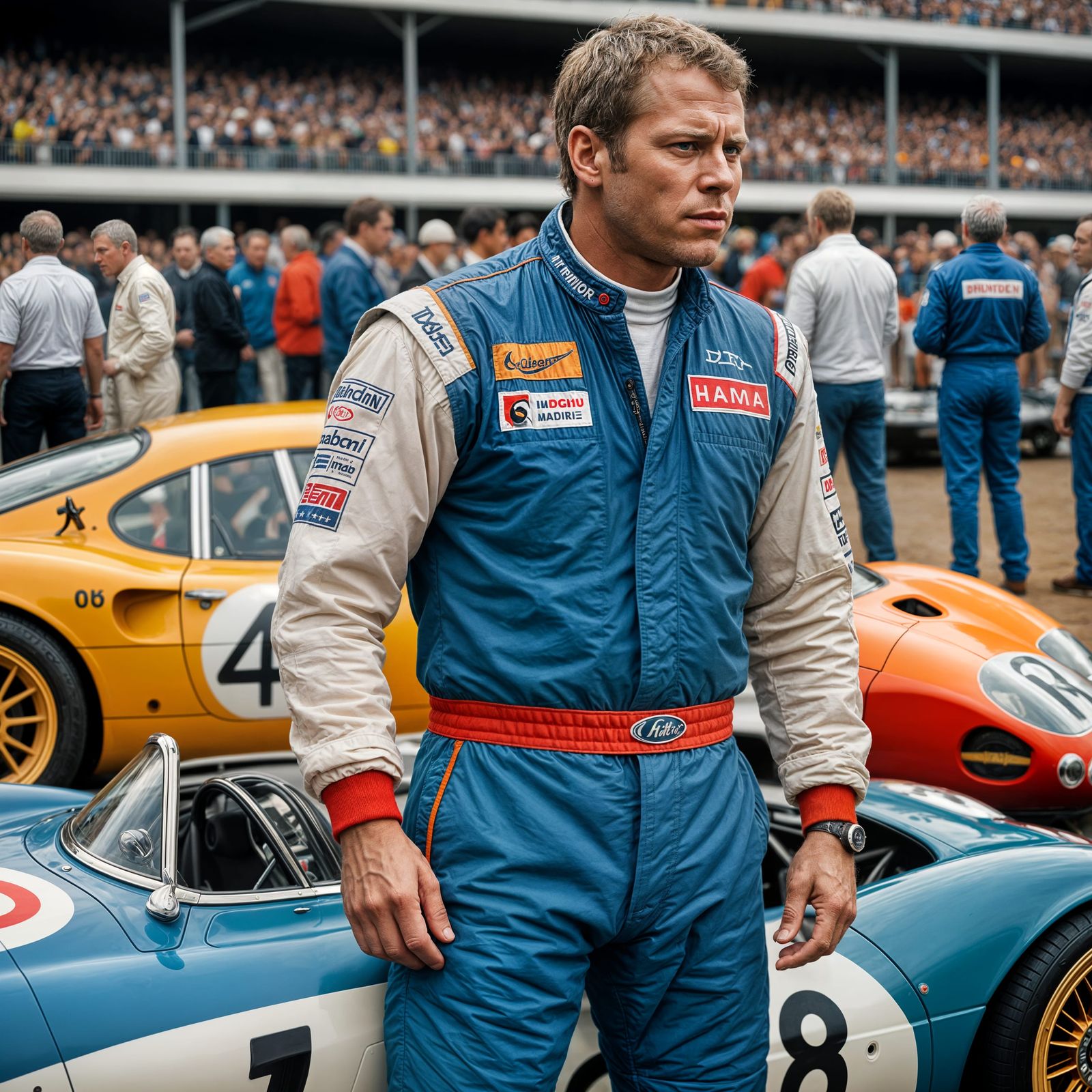 Steve McQueen in Le Mans: A Pointillist Portrait