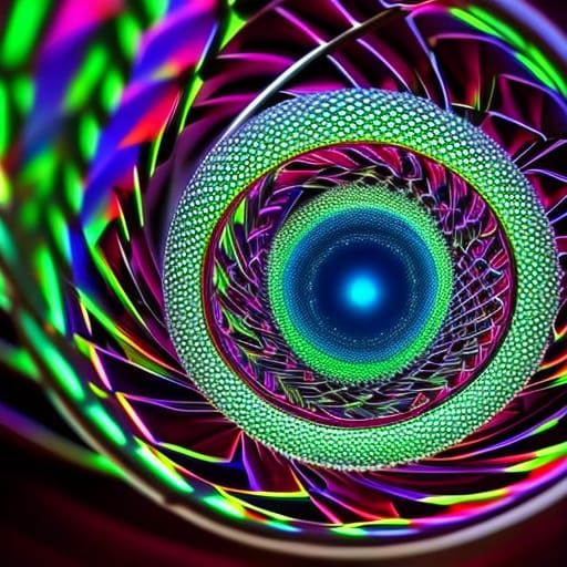 Mandelbrot Möbius strip & rhombicosidodecahedron dynamic lig...