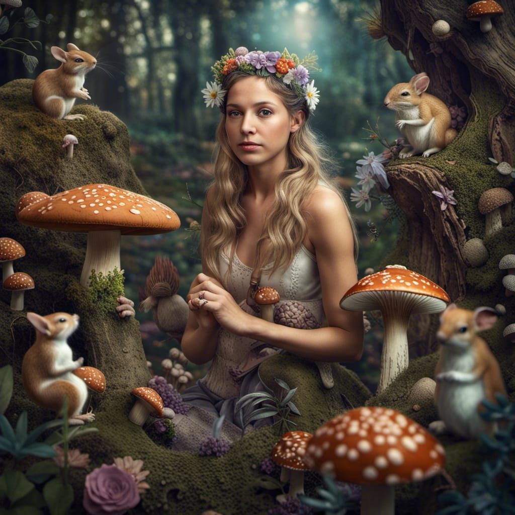 Magical Fairy Portrait in Hyperrealistic Style