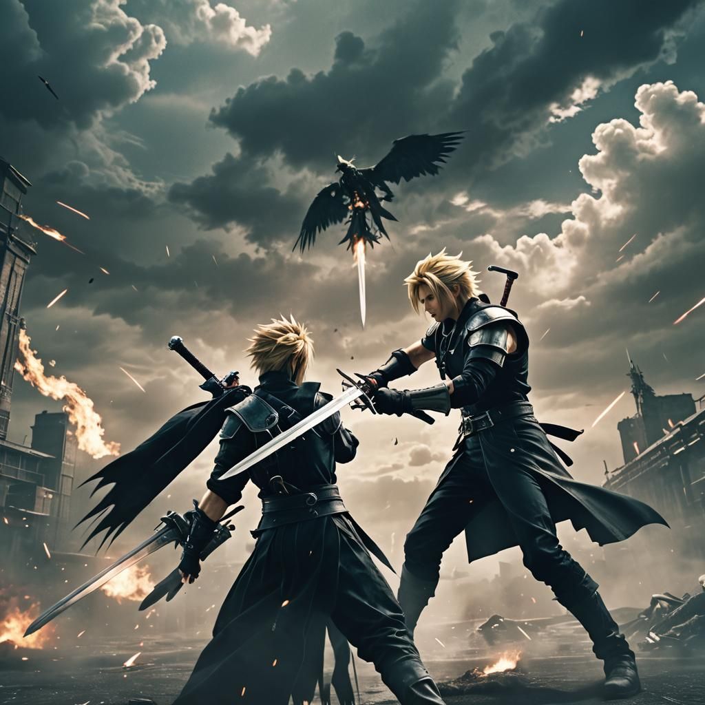 Cloud Strife vs Sephiroth: Epic Lifestream Battle