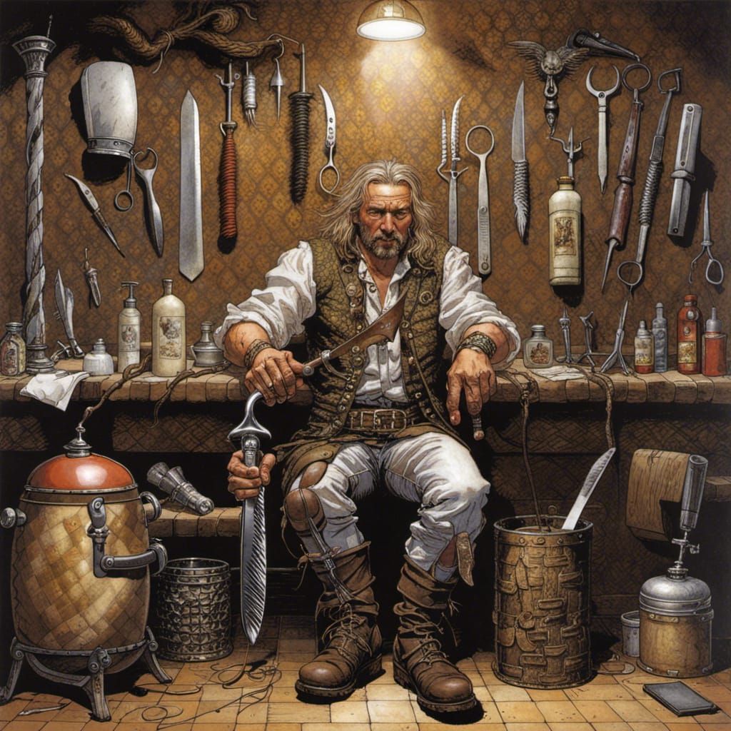 Gothic Barber Inspired by Blanche and Smith