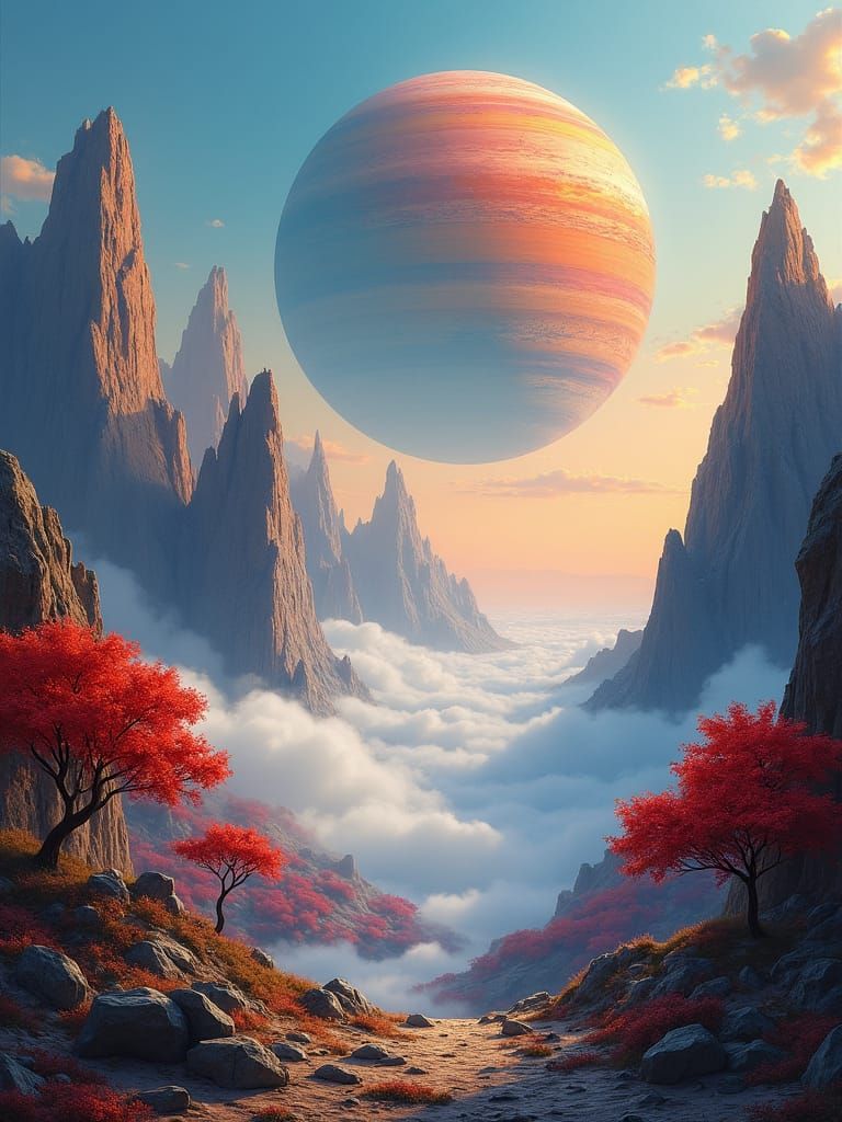 Otherworldly planetscape
