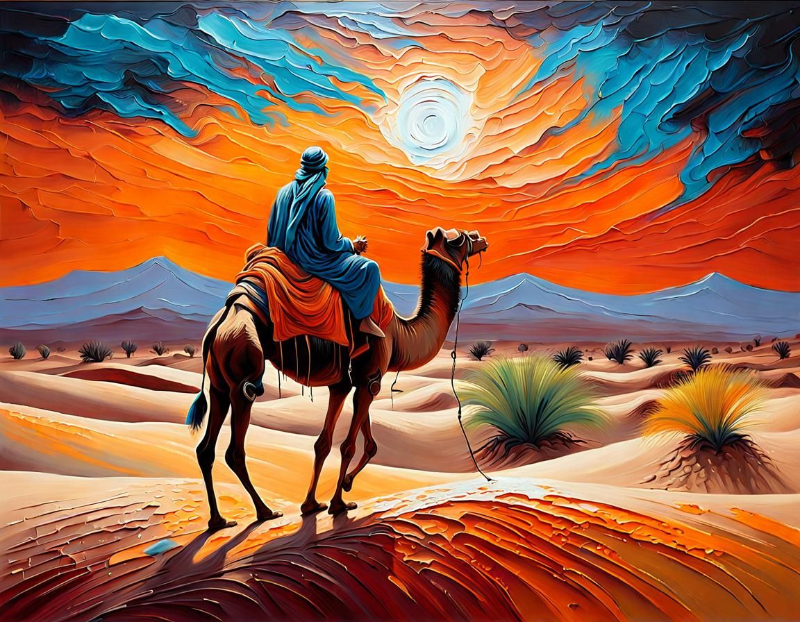 bedouin in desert