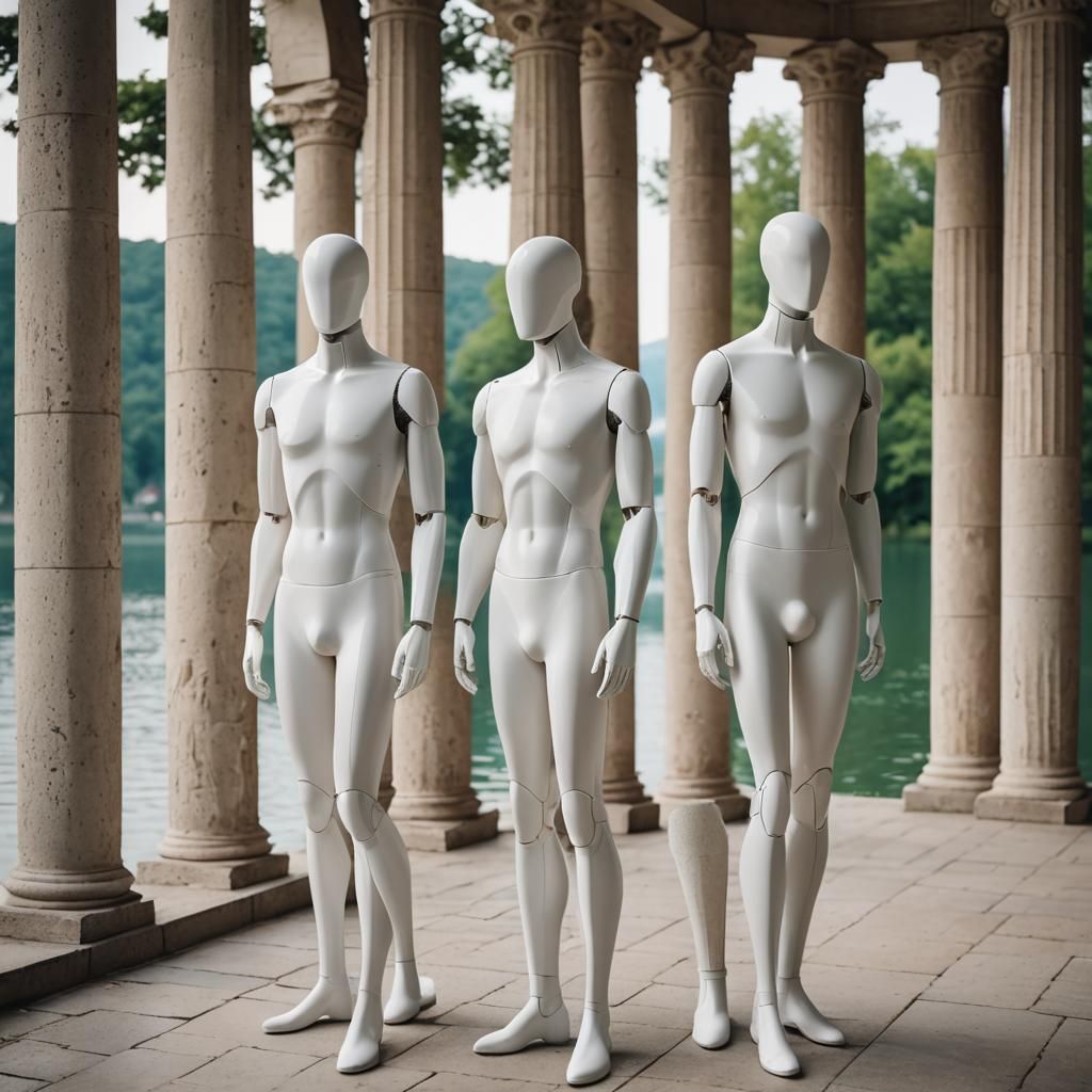 Mannequins in Lake: Professional Photography