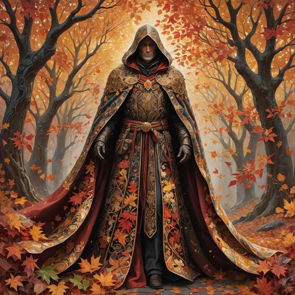Autumnal Cloak in a Fantasy Landscape