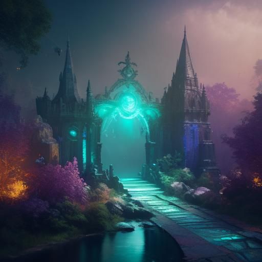 Cosmic Fifth Quadrant Design in Matte Painting Style