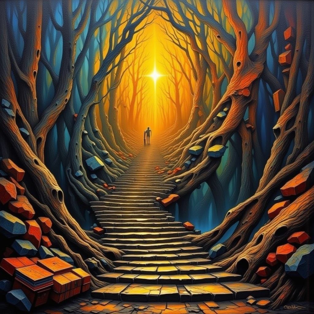 Stairs to Heaven in Flux Graphite Style