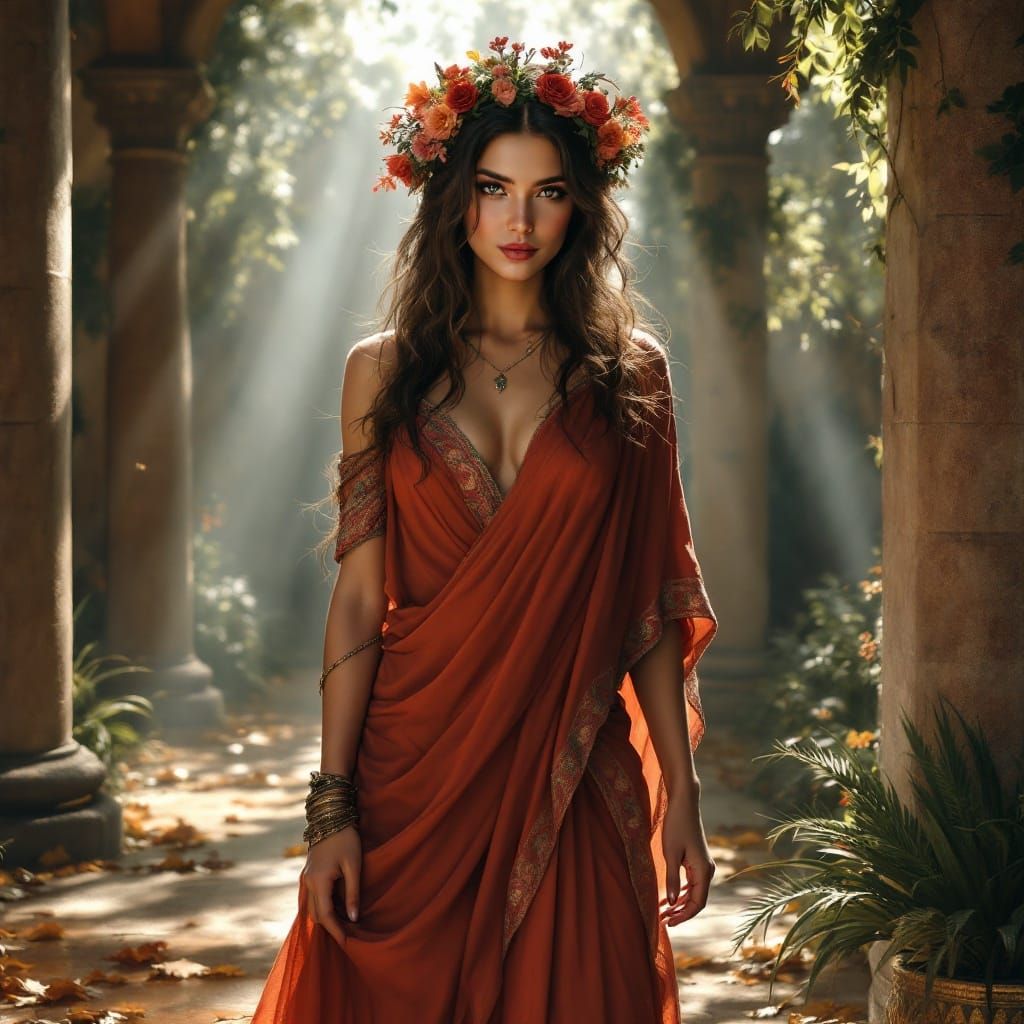 Etruscan Goddess of Love and Health in Ancient Villa