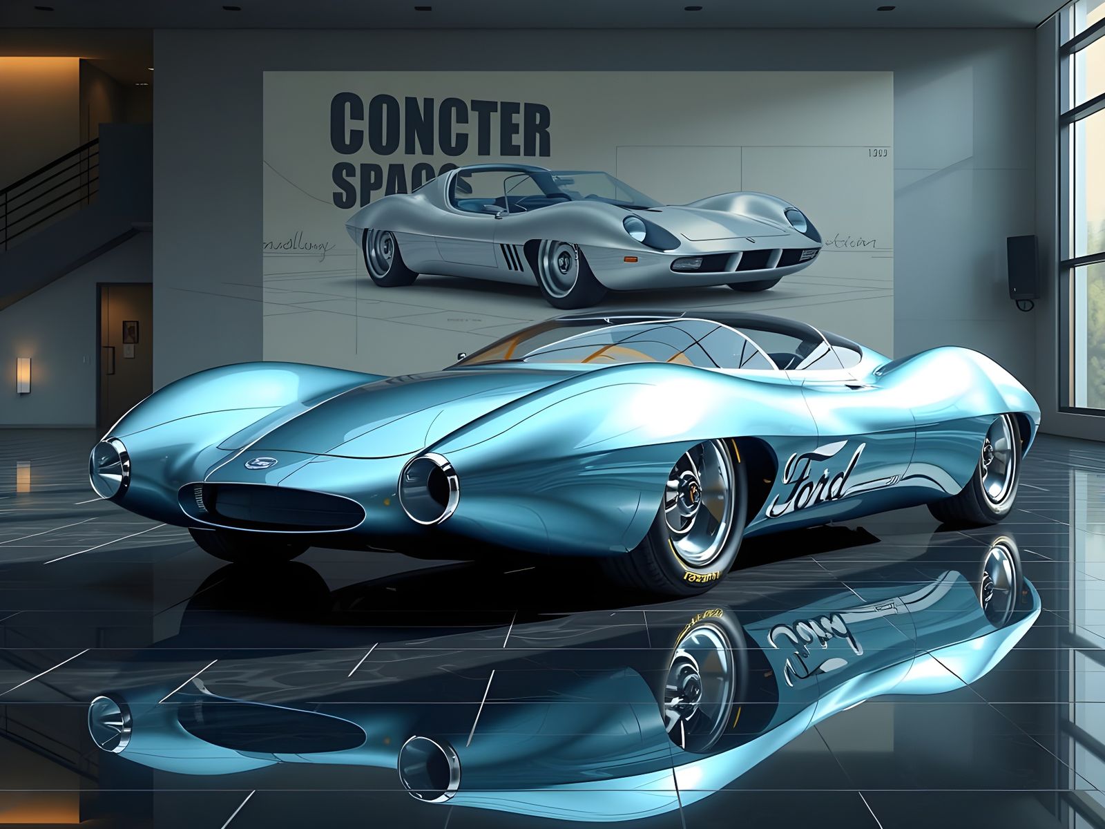 Ford  Probe X Ghia concept car from 1962.