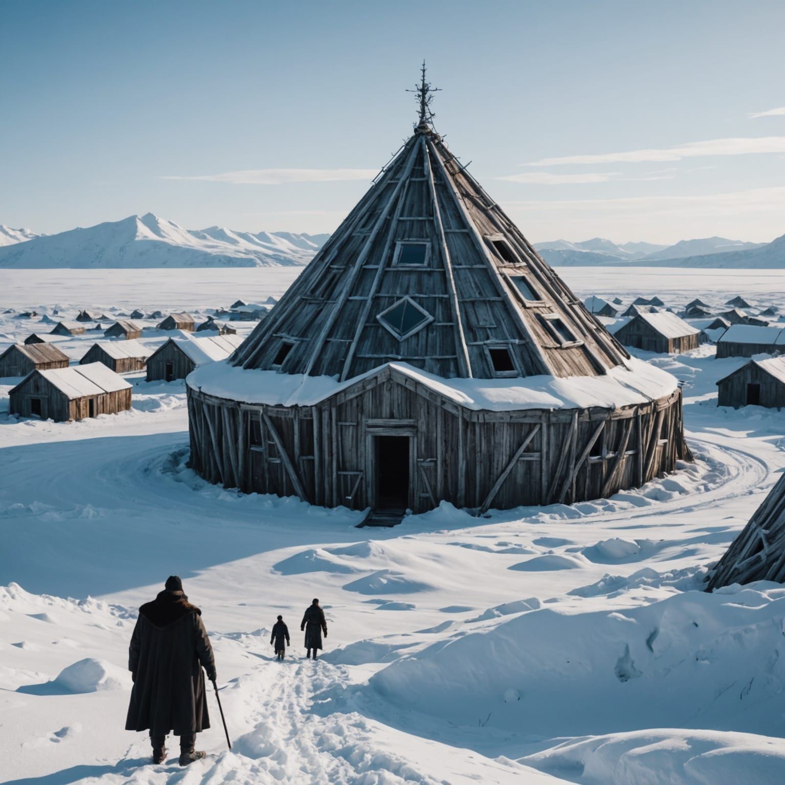 Supervillain Hideout in Siberian Tundra