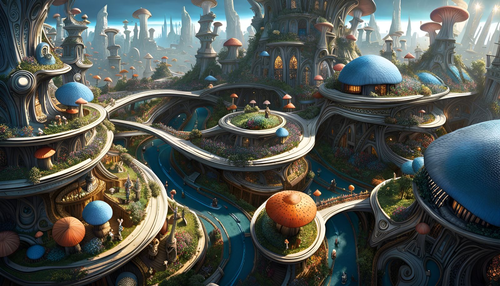 Magic Mushroom City Inside Nature Portal