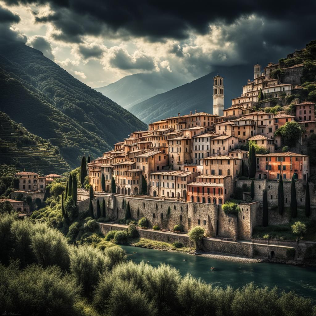 Hyperrealistic Italia with Intricate Details