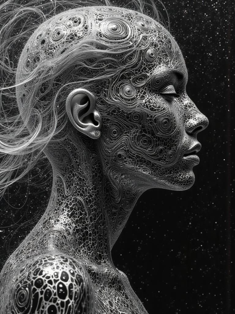 Abstract Portrait of Human Identity as Energy Field