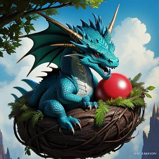 Fantasy Dragon Nest of Imagination