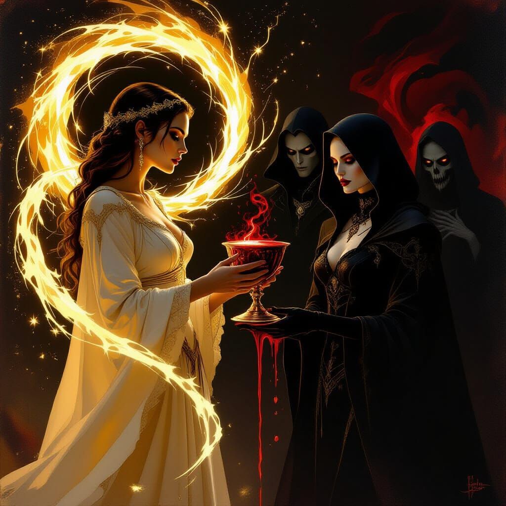 Lightborne Human Weighs Darkness and Blood Choices