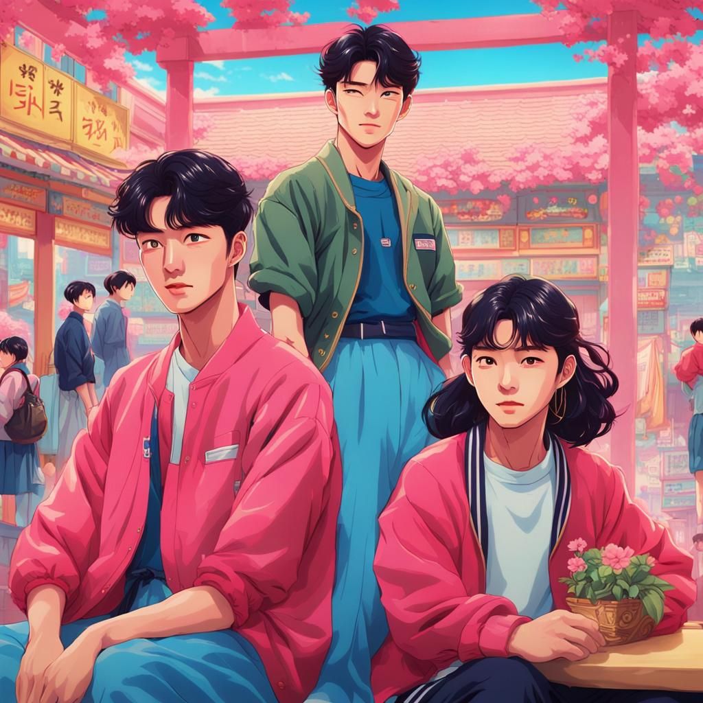 Vaporwave Anime in 1950s Korea: Youth and Style
