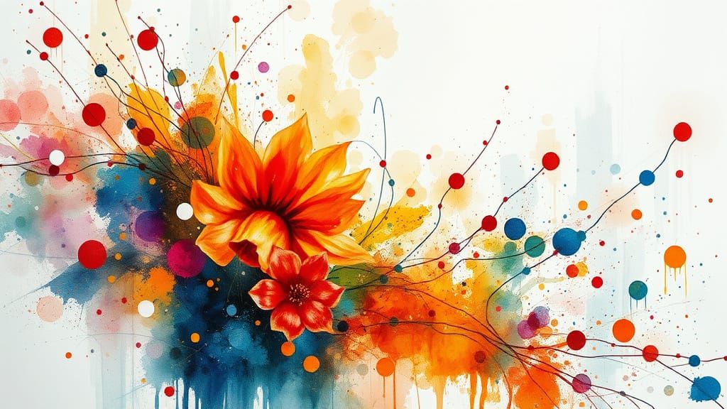 Surreal Watercolour Painting in Expressionist Style