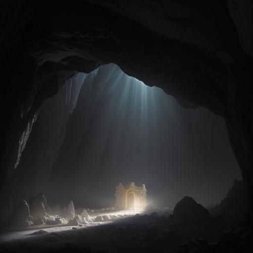 Epic Empty Tomb: Divine Light in Charcoal
