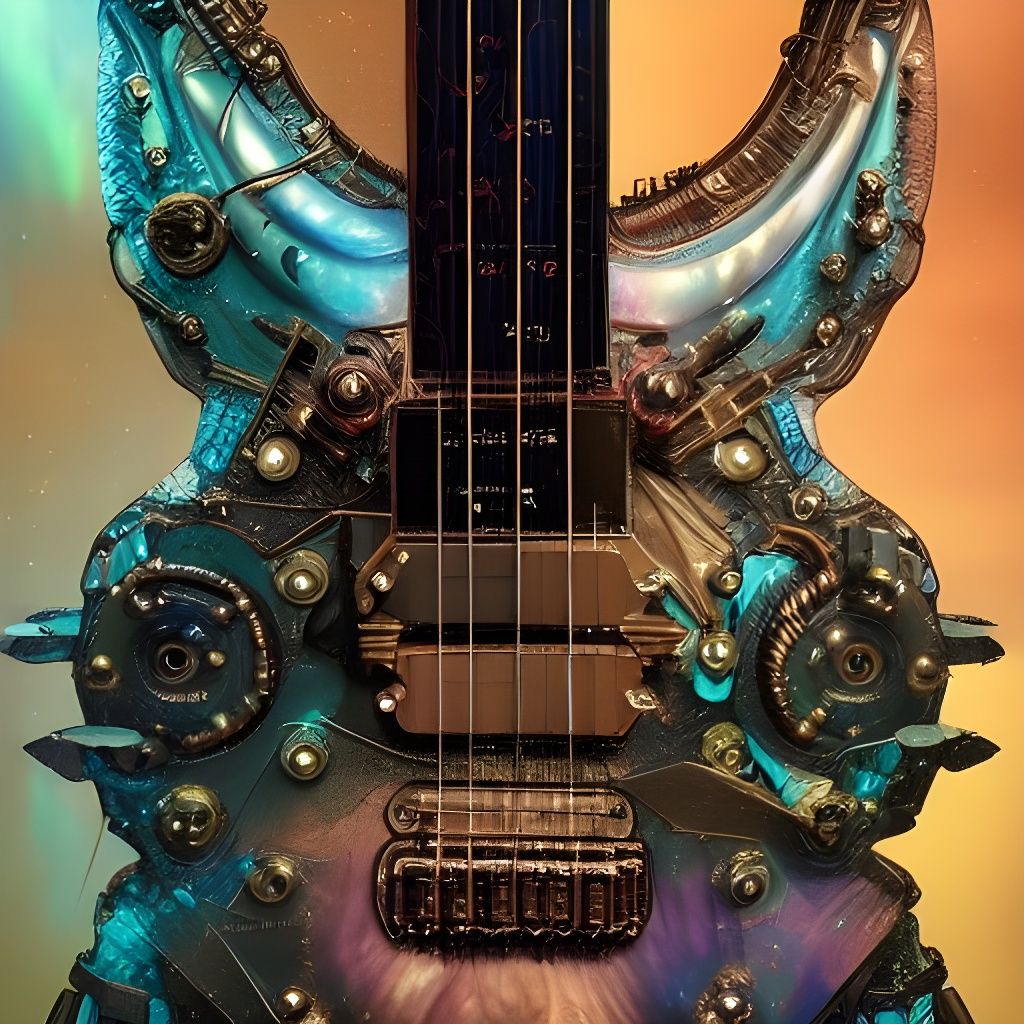 "Guitar from the Future: (It's more like a Bass Guitar, but hopefully playable!)