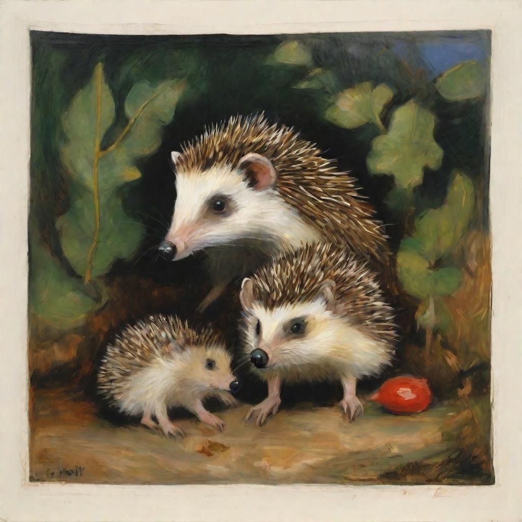 Hedgehogs in a Hedge Fund: Expressive Painting