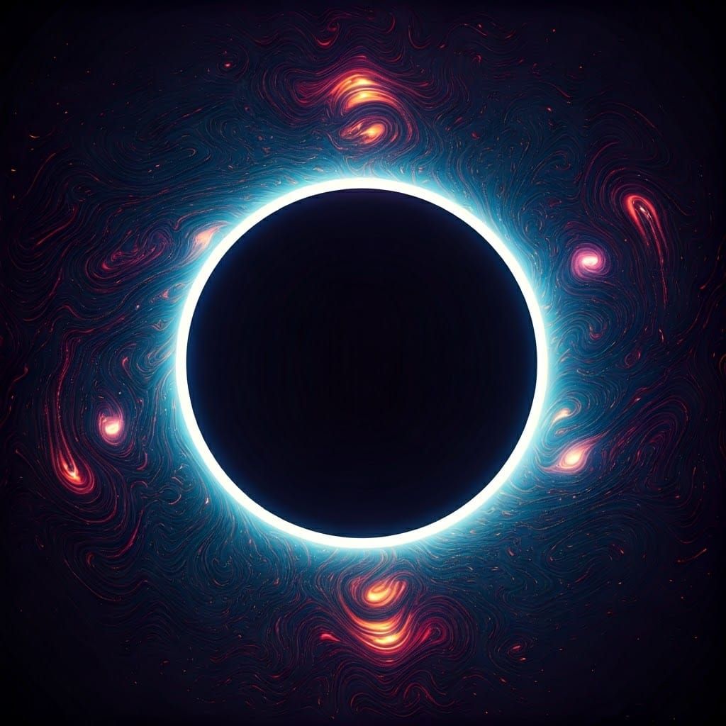 Ethereal Eclipse in a Psychedelic Dreamscape