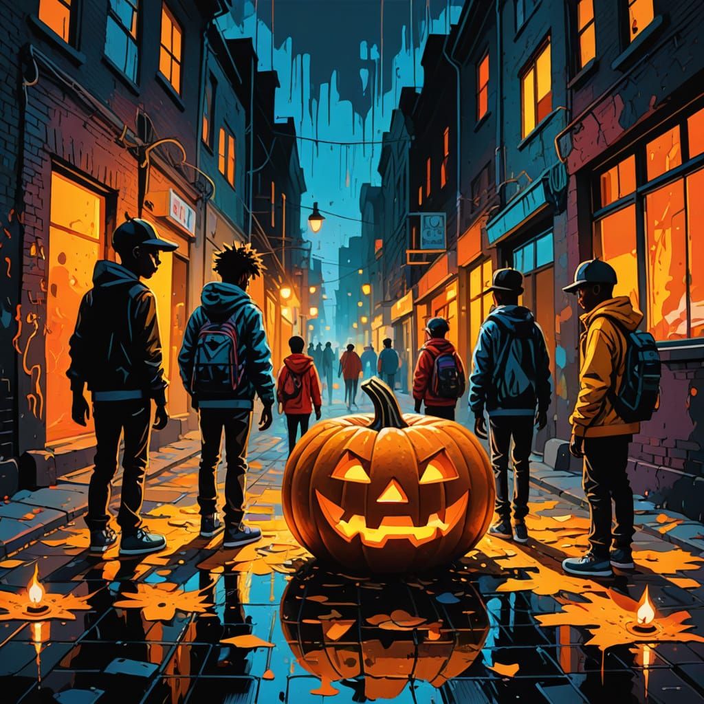 Vibrant Autumn Street Art Scene