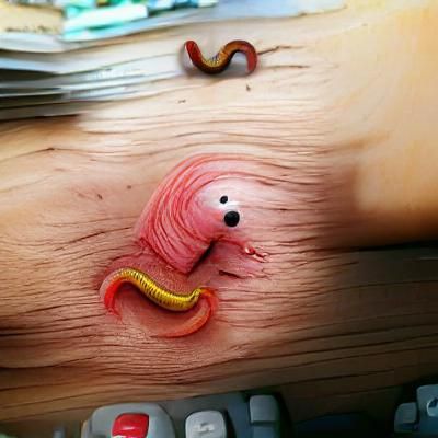 Doctor Worm Image Generated by AI